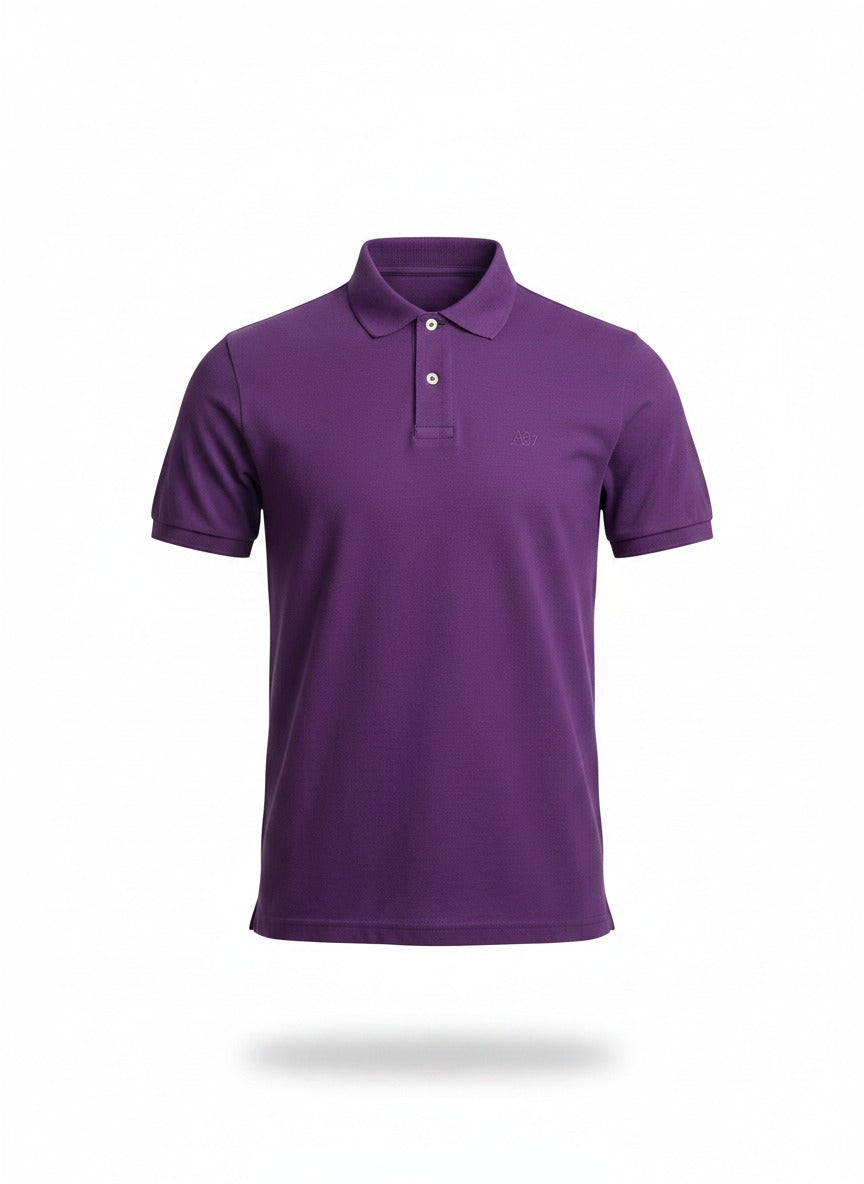 AERO GUYS SS SOLID POLO PARACHUTE PURPLE