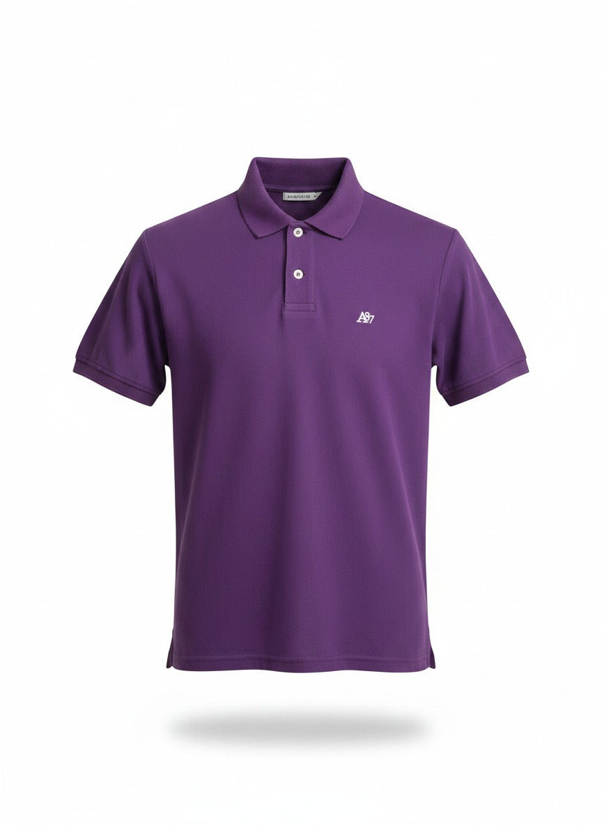 AERO GUYS SS SOLID POLO PARACHUTE PURPLE