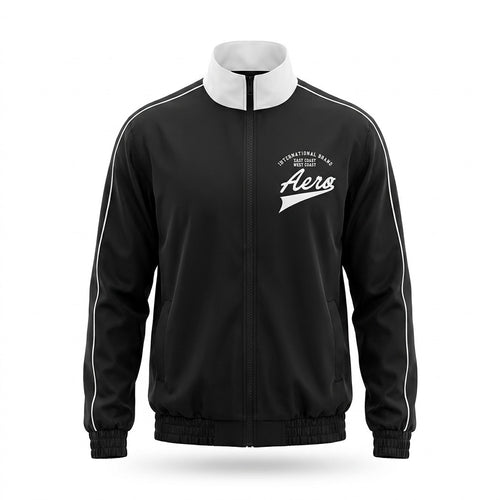 AERO GUYS TRACK JACKETS DARK BLACK