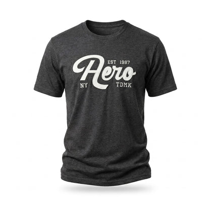AERO LEVEL 2 GRAPHIC TEES CHARCOAL HEATHER GREY