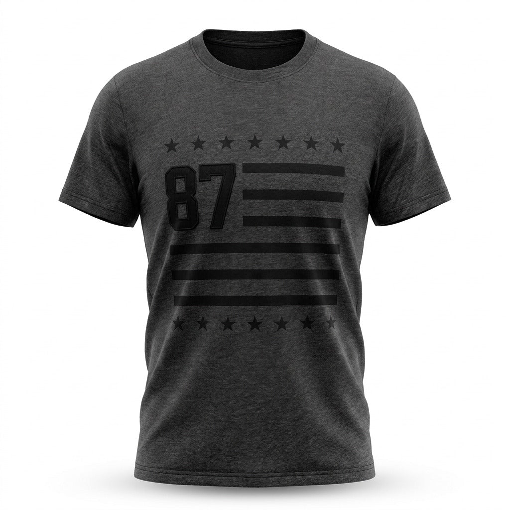 AERO LEVEL 2 GRAPHIC TEES CHARCOAL HEATHER GREY