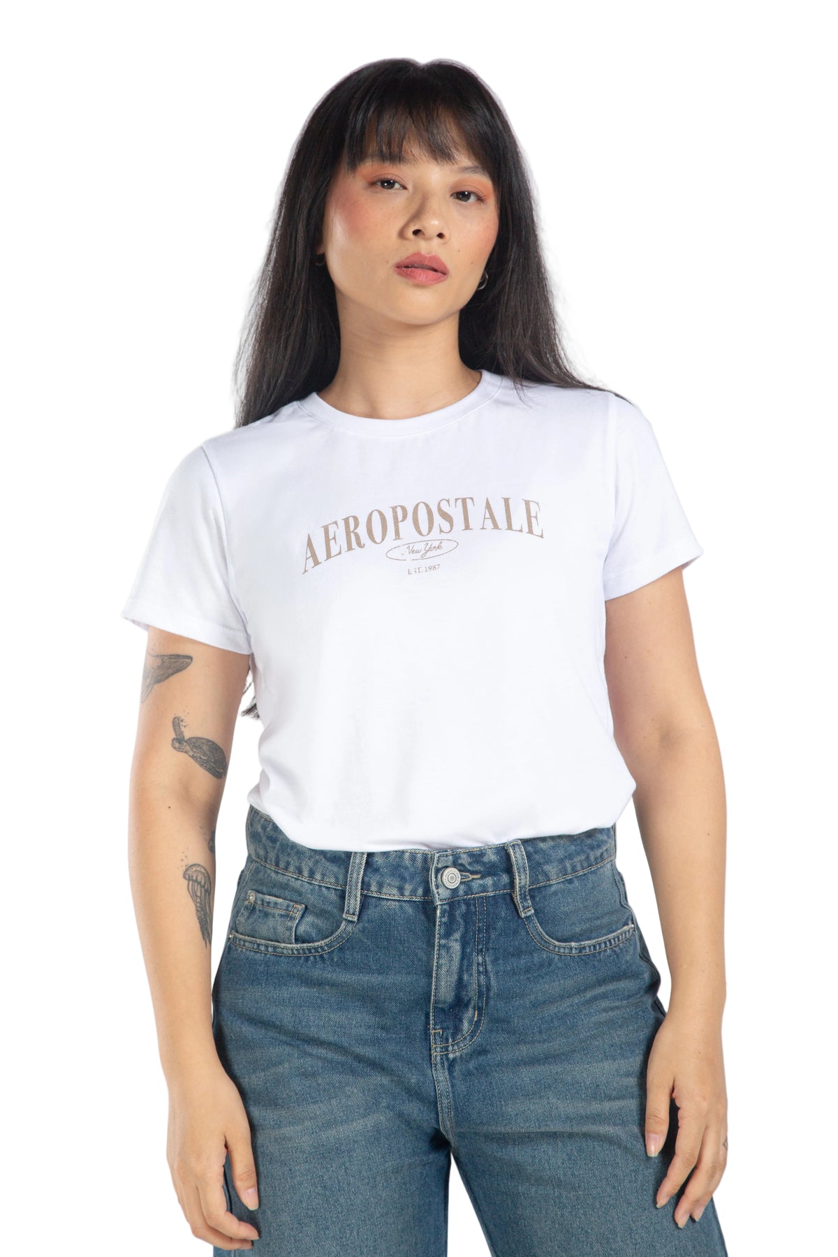 Jean para Mujer Aeropostale Girls Barrel Medium Wash 4088