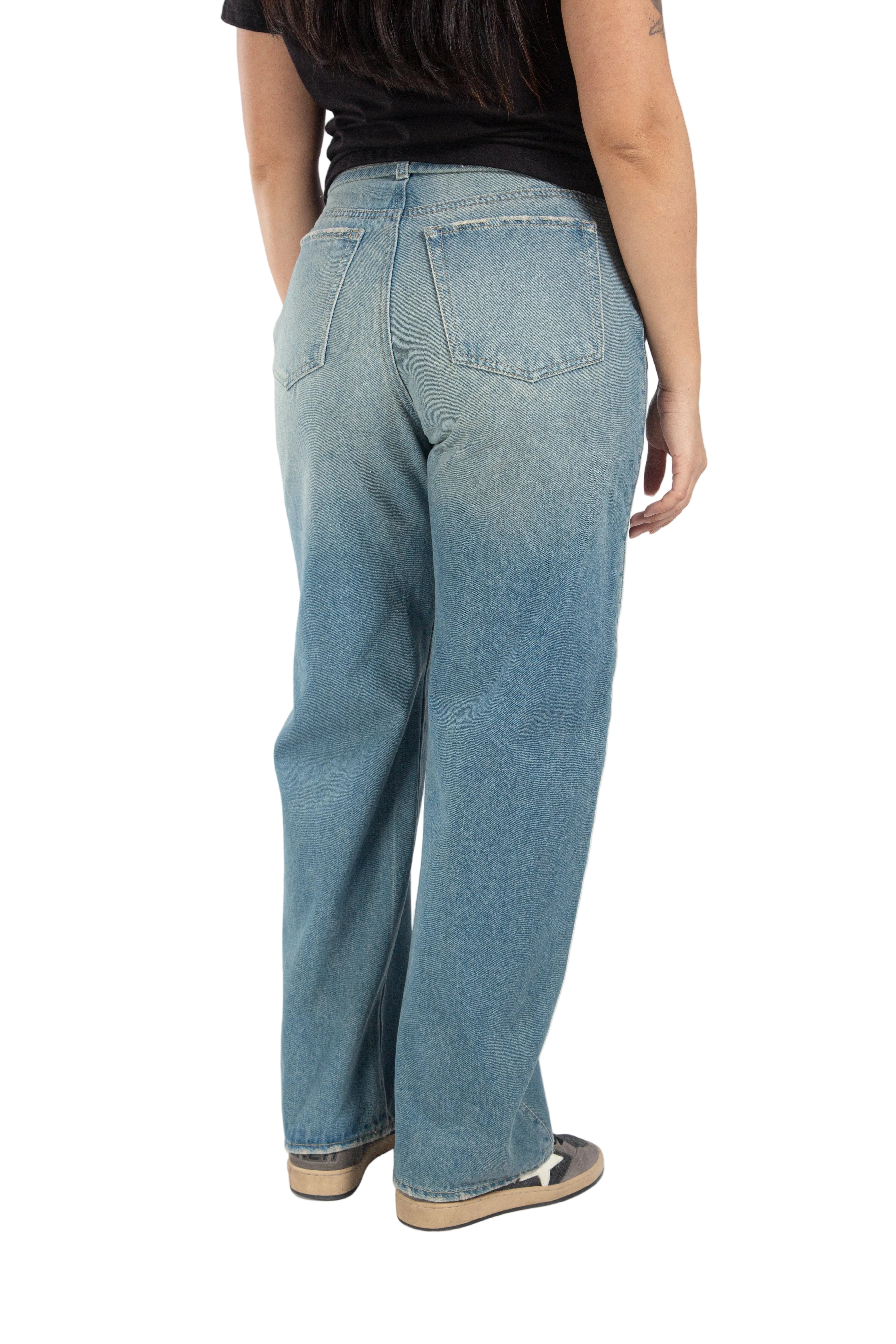 Jean para Mujer Aeropostale Girls Baggy Medium Wash 4089