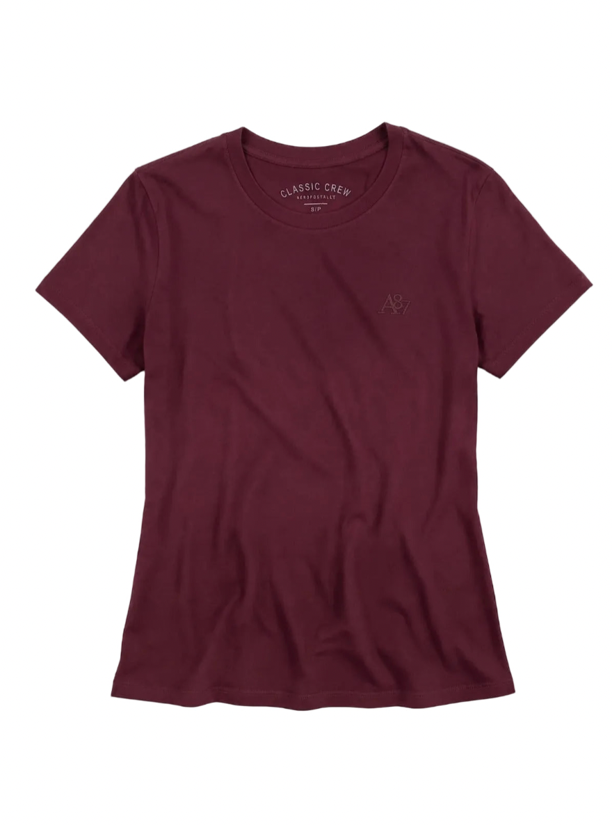 Camiseta Básica Para Mujer Earth Red Aero Girls Solid Ss 4204