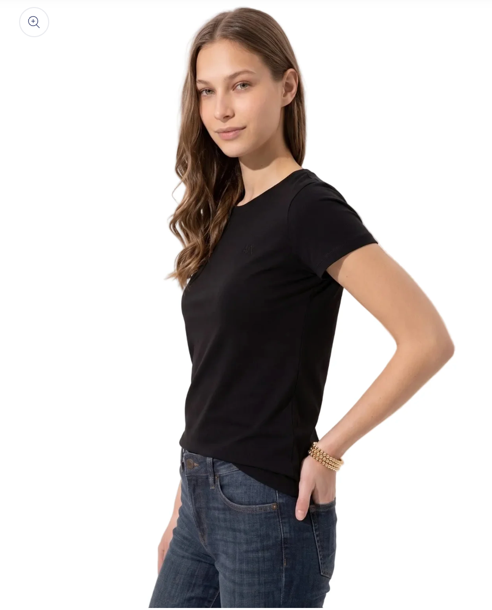 AERO GIRLS SOLID SS DARK BLACK