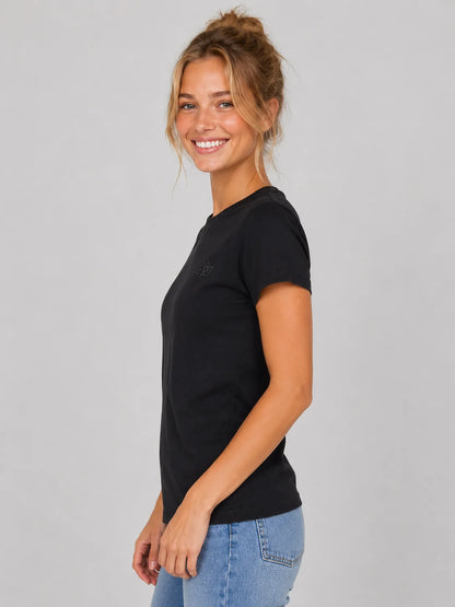 AERO GIRLS SOLID SS DARK BLACK