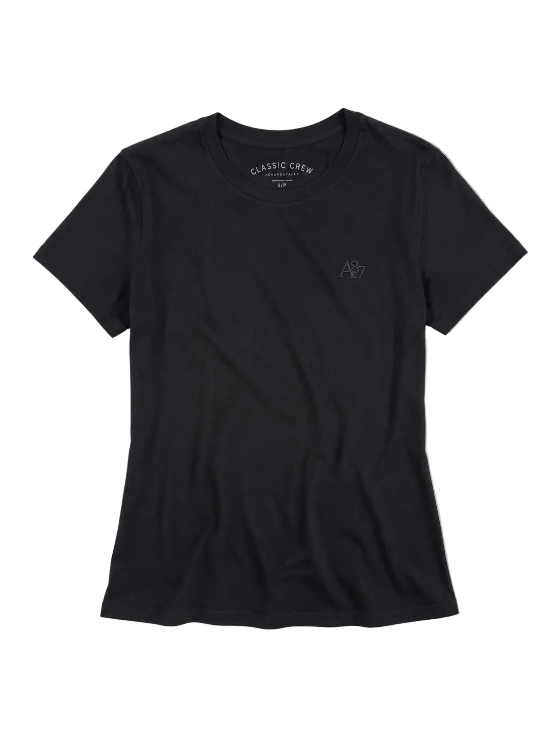 Camiseta Básica Mujer Negra Aero Girls Solid Ss Dark Black 4204