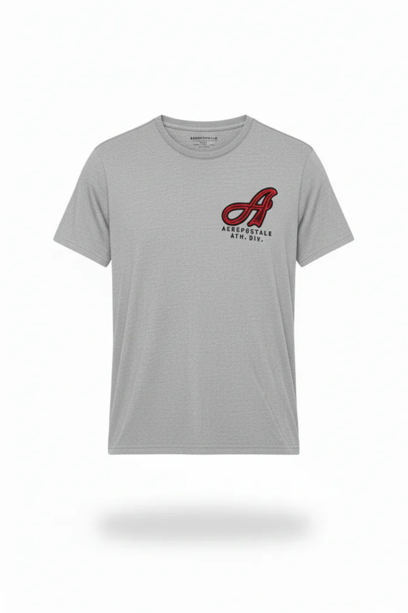 Camiseta Gris Para Hombre Aero Level 2 Graphic Tees