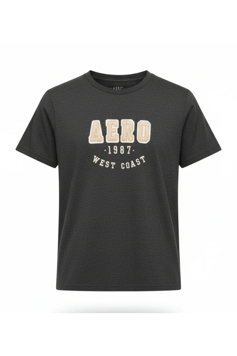 Camiseta Para Mujer Aero Graphic Level 2 Charcoal Heather Grey 7142