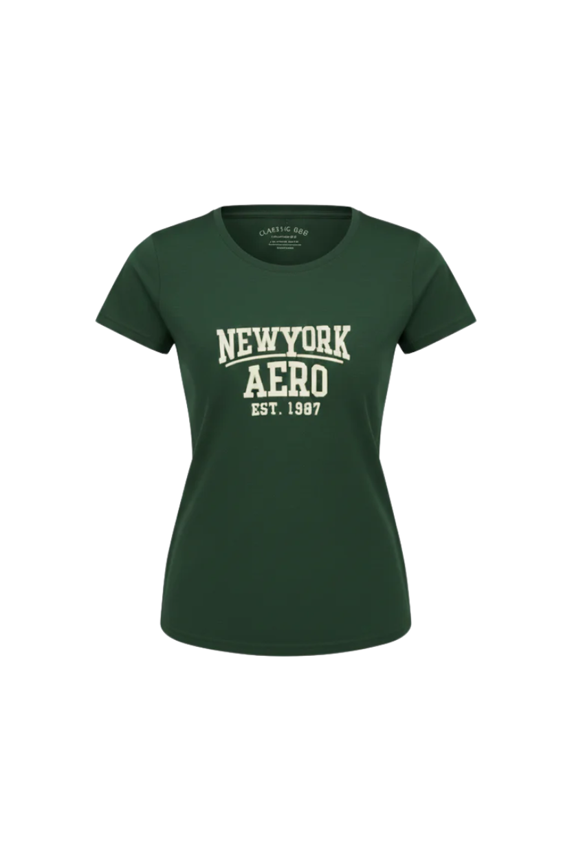 Camiseta Para Mujer Aero Graphic Level 2 Green Gables 6828