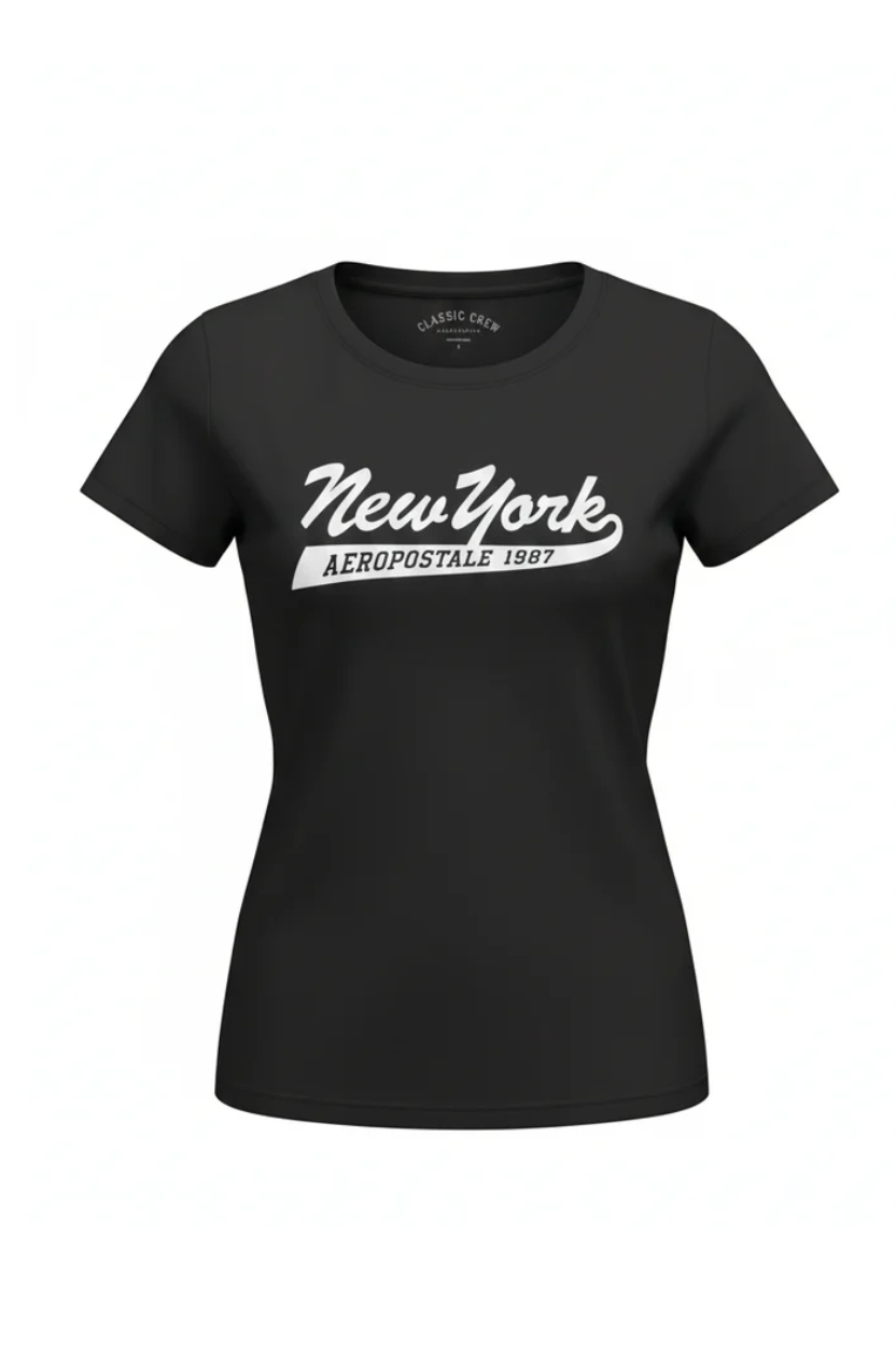 Camiseta Para Mujer Aero Graphic Level 1 Dark Black 7147