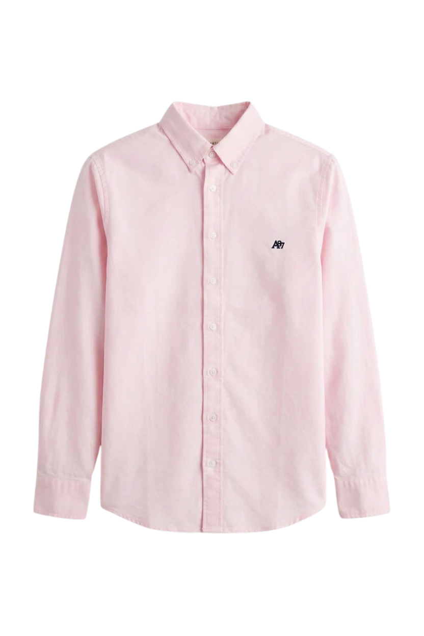 Camisa Rosada Para Hombre Aero Guys Ls Woven Shirts Sea Pink