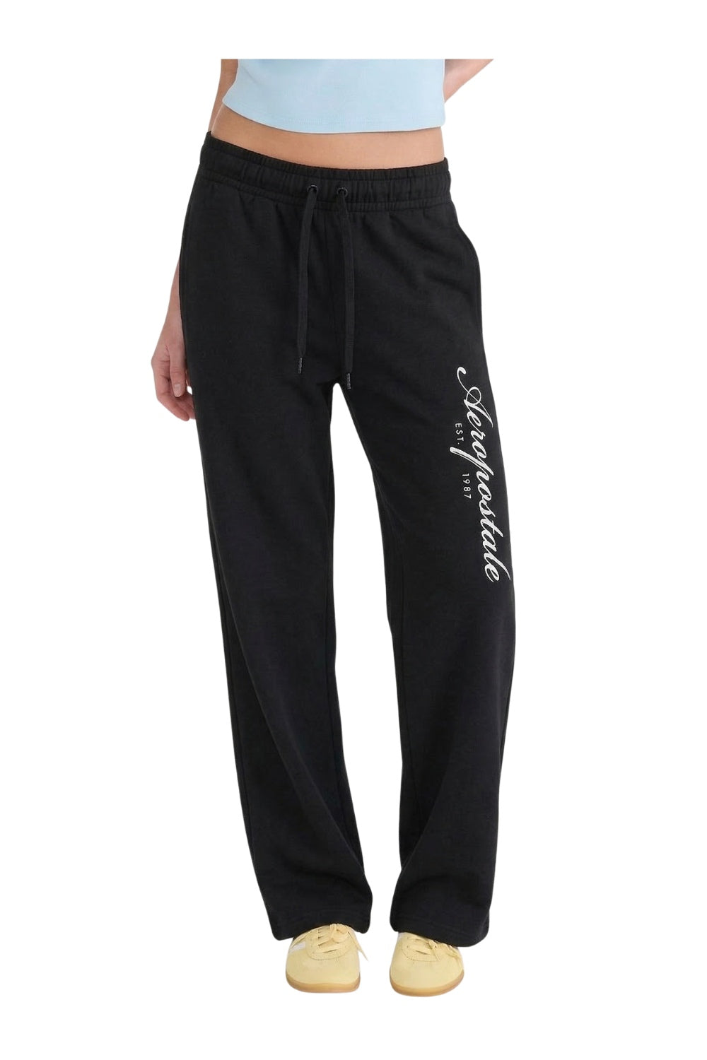 Sudadera Para Mujer Aero Girls Knit Pants Dark Black 3811