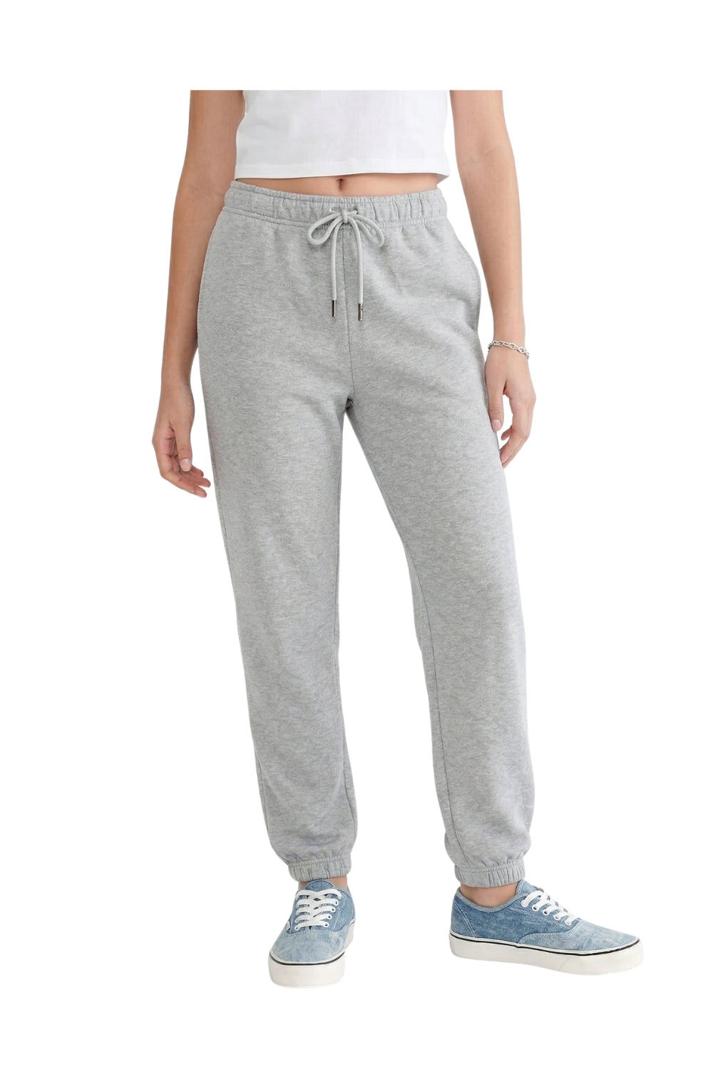 Sudadera Para Mujer Aero Girls Knit Pants Light Heather Grey 9448