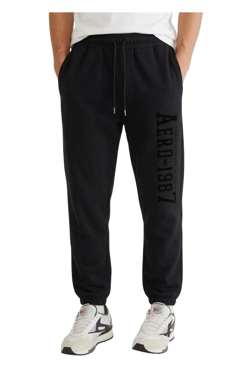 Sudadera Para Hombre Aero Guys Fleece Pants Dark Black 6045
