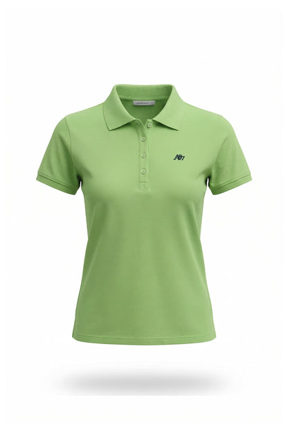 Polo Para Mujer Aero Solid Polo Green Turquoise 4164