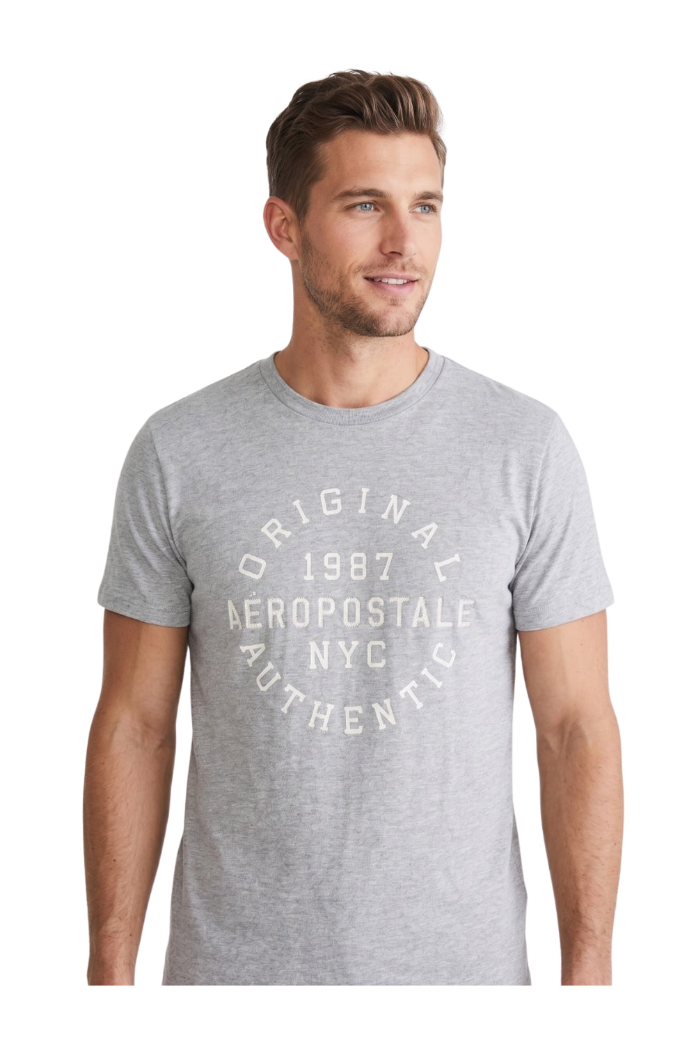 Camiseta Para Hombre Aero Level 2 Graphic Tees LH Grey 6143
