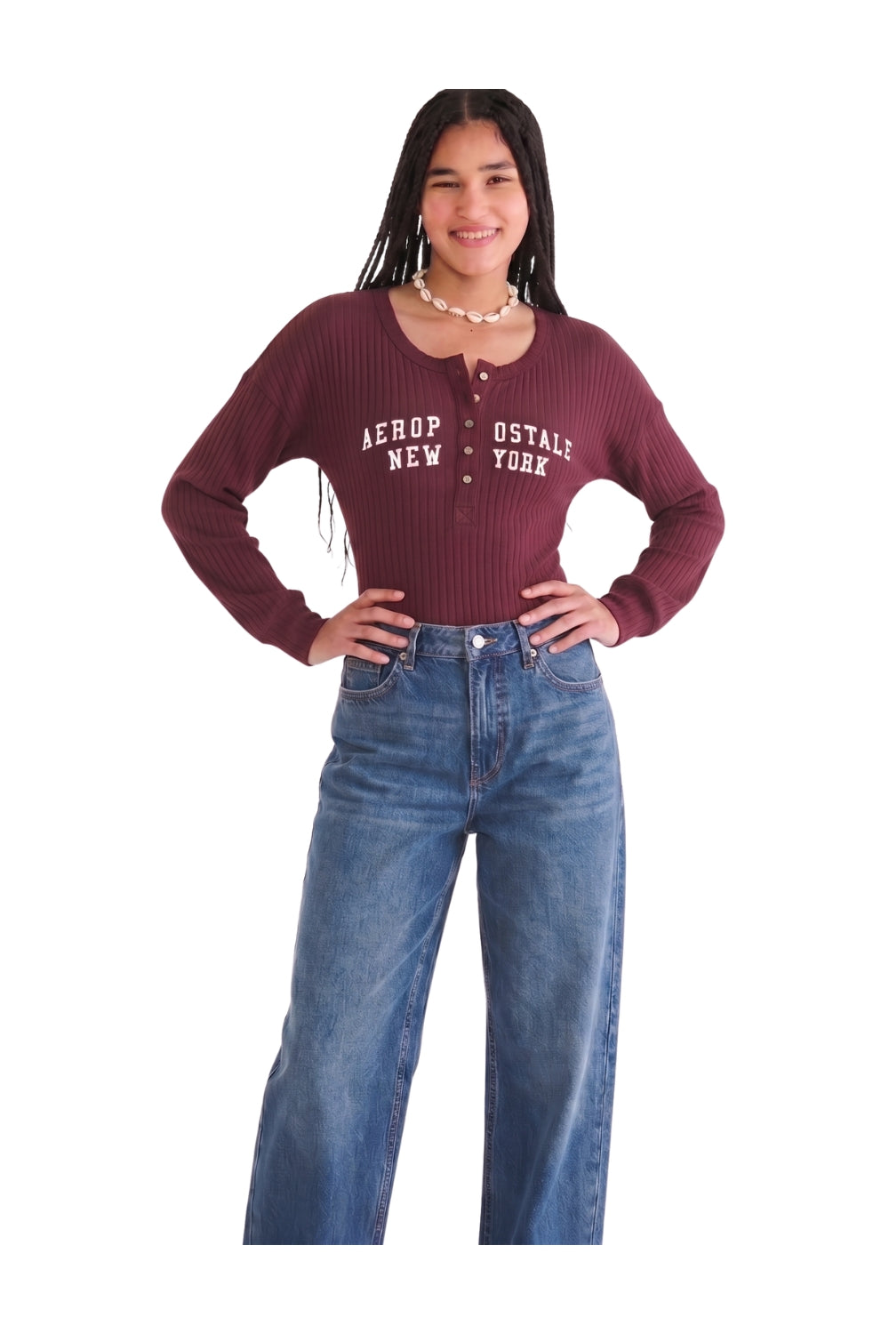 Body Para Mujer Aero Henley Slim Port Royale 7003