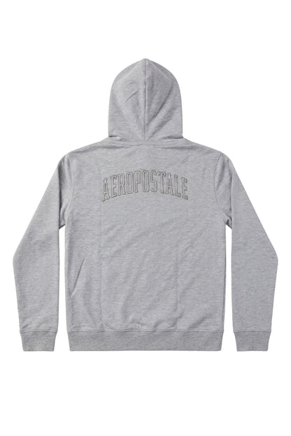 Buzo Para Hombre Aero Guys Full Zip Hoodies Light Heather Grey  2207