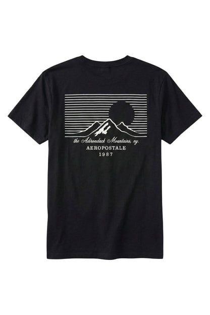 Camiseta Para Hombre Aero Level 2  Graphic Tees Dark Black 6182