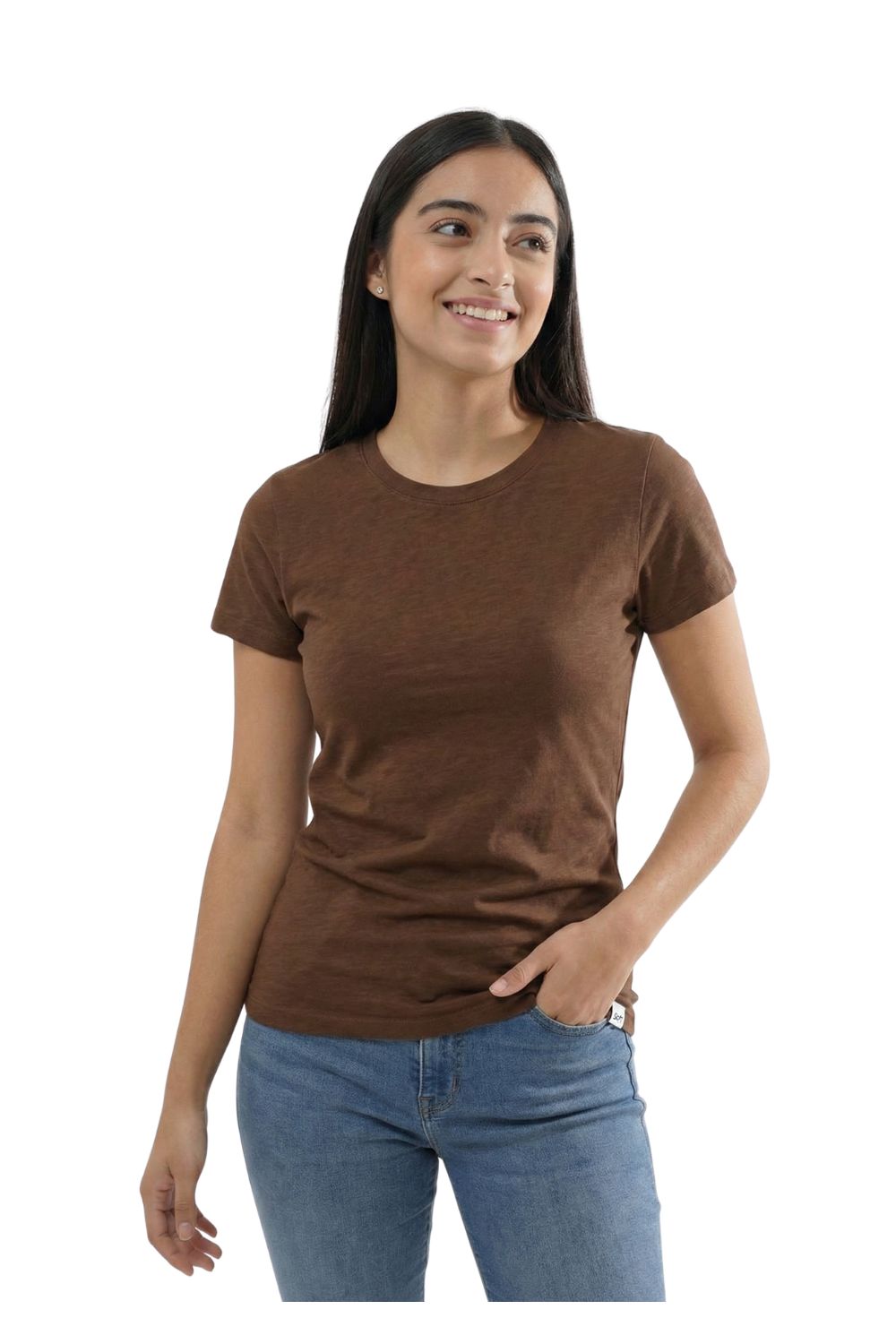 Camiseta Para Mujer Aero Girls Solid Premium Hot Chocolate 1602