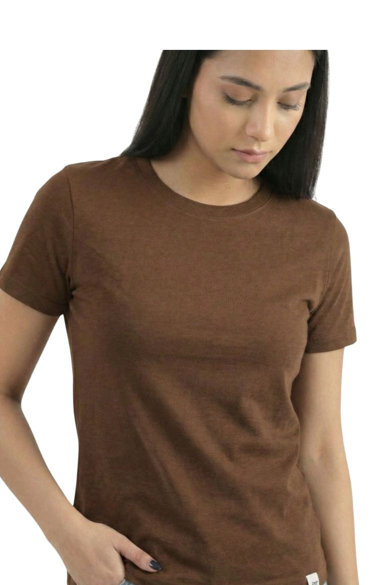 Camiseta Para Mujer Aero Girls Solid Premium Hot Chocolate 1602