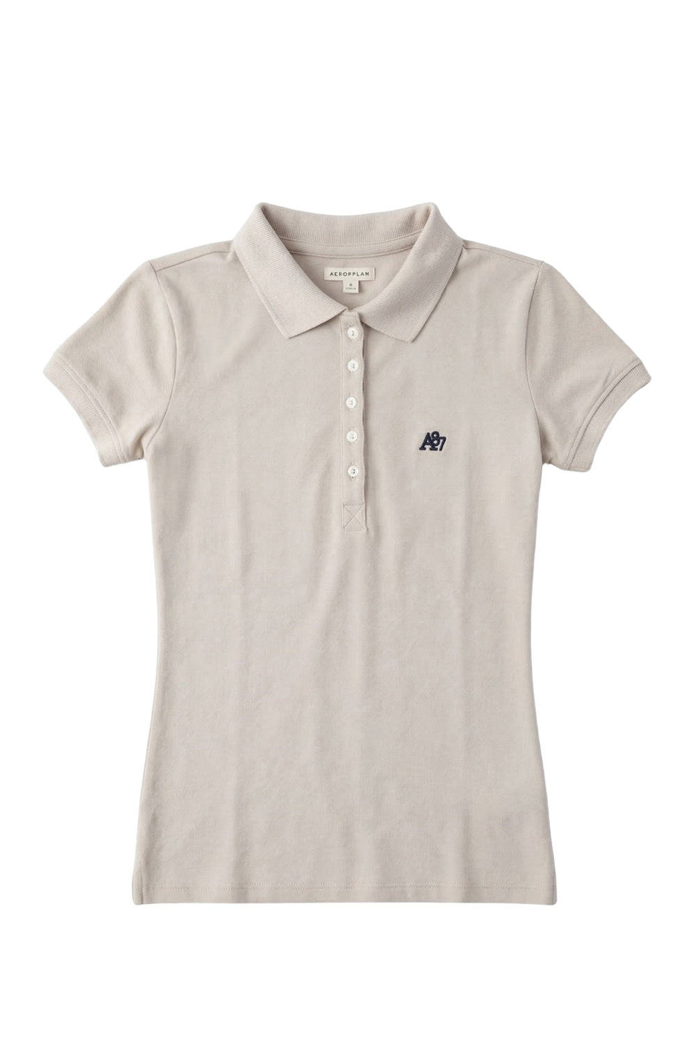 Polo Beige Para Mujer Aeropostale Solid Polo Egret 4164