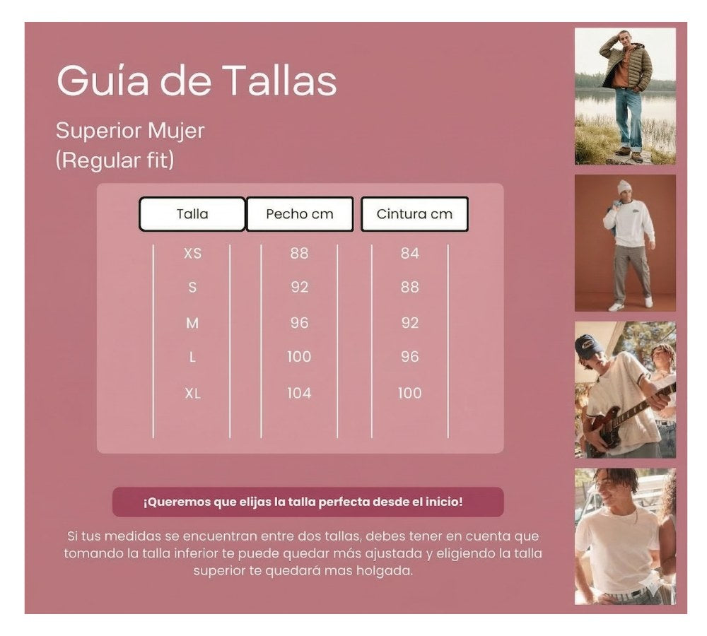 Guía de tallas