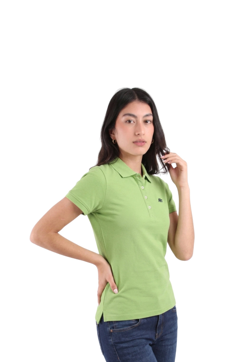 Polo Para Mujer Aero Solid Polo Green Turquoise 4164