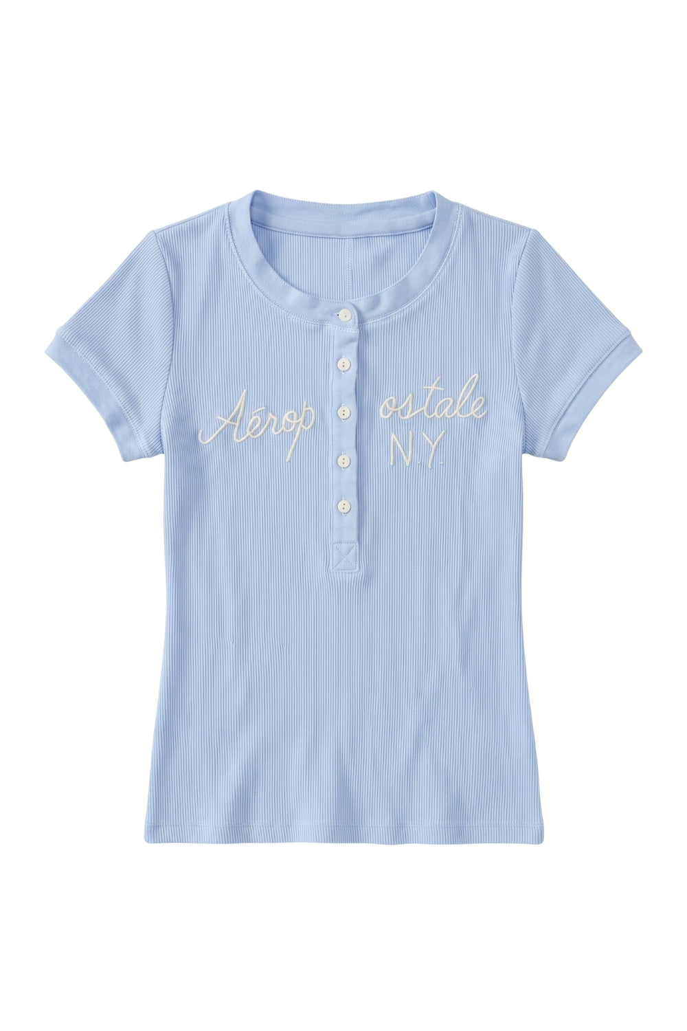 Camiseta Para Mujer Aero Girls SS Henley Kentucky Blue SLIM 4775