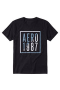 Camiseta Para Hombre Aero Level 1 Graphic Tees Dark Black 2169