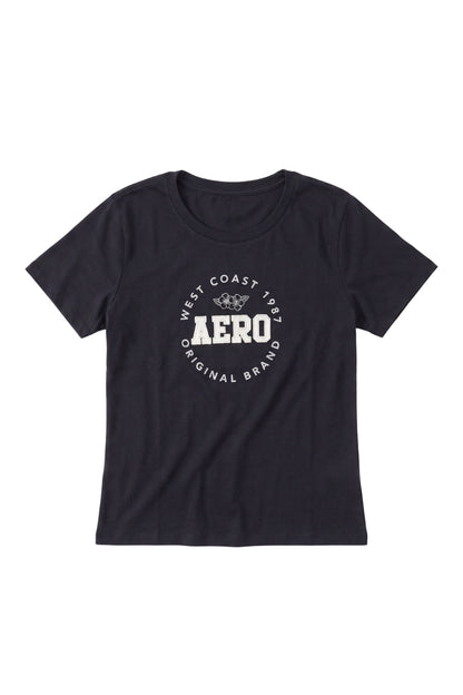 Camiseta Para Mujer Aero Graphic Level 2 Dark Black 7189