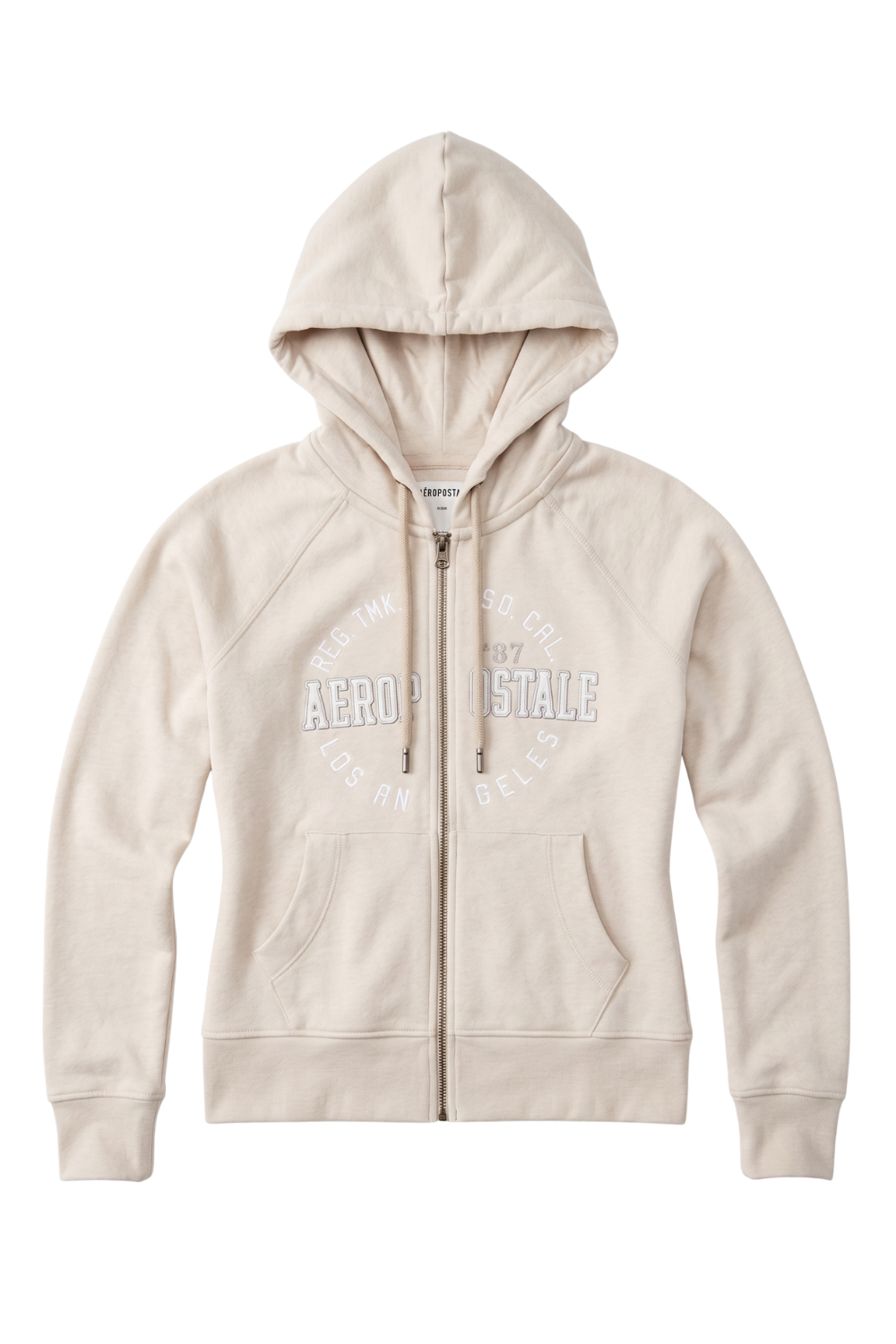 Buzo Para Mujer Aero Girls Fleece Zip Front Egret 3865