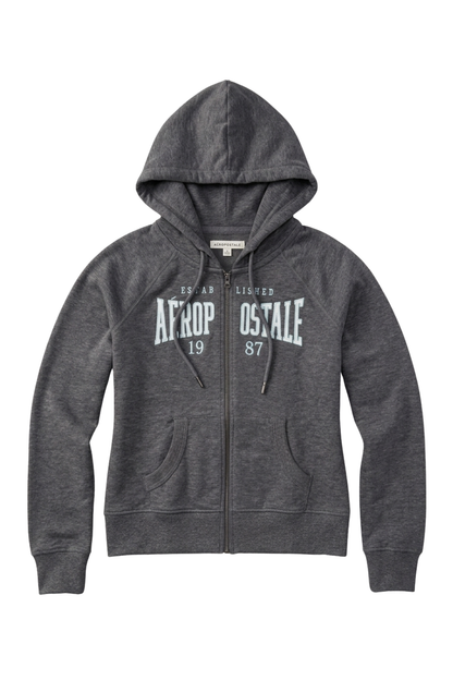 Buzo Para Mujer Aero Girls Fleece Zip Front Light Heather Grey 3862
