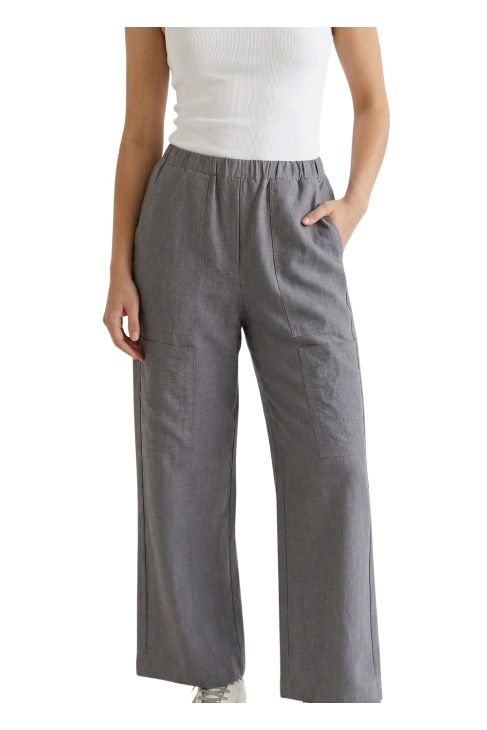 Pantalón De Mujer Bota Ancha Ash Grey 1564