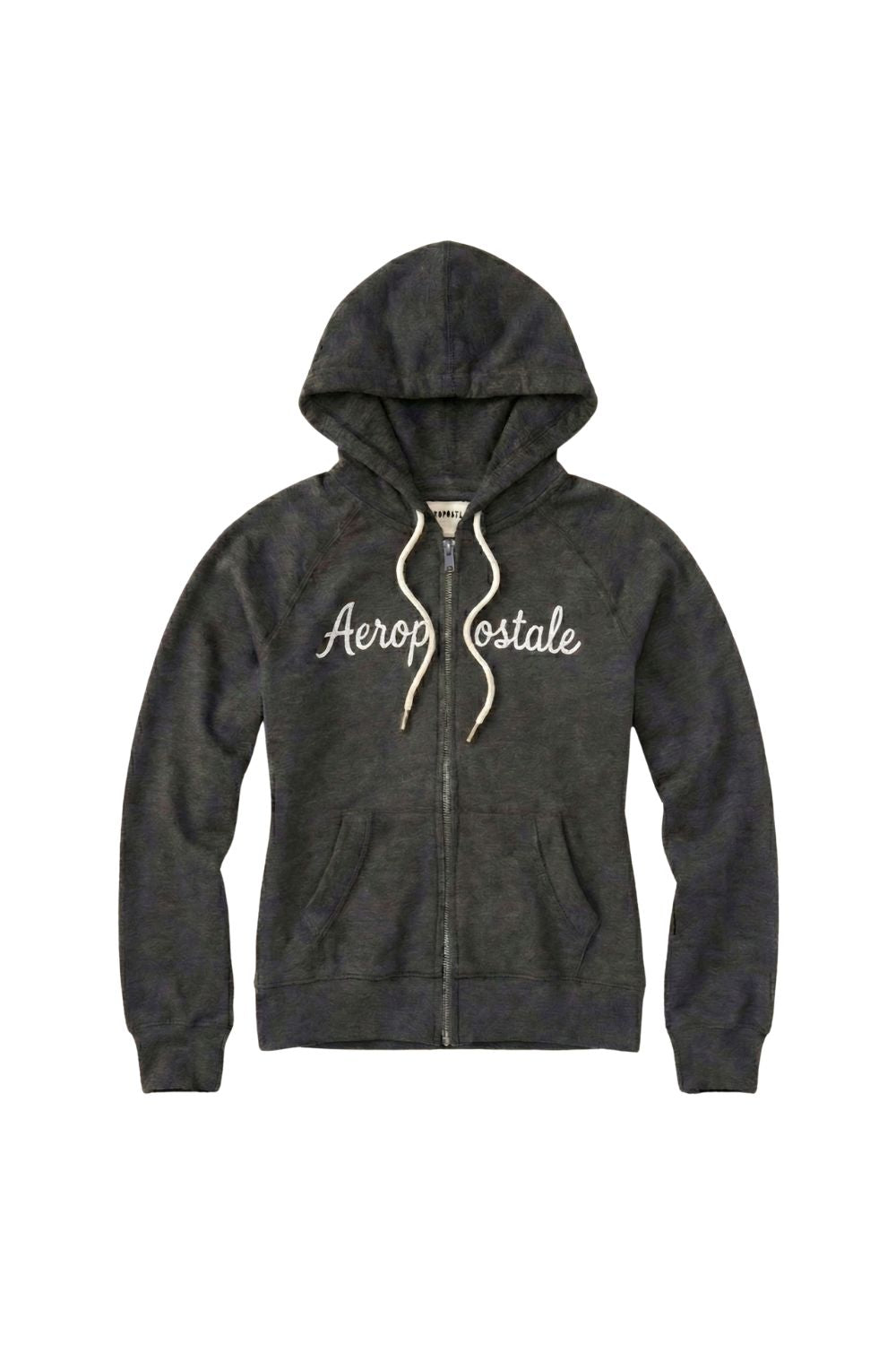 Buzo Para Mujer Aero Fleece Zip Charcoal Grey 3780