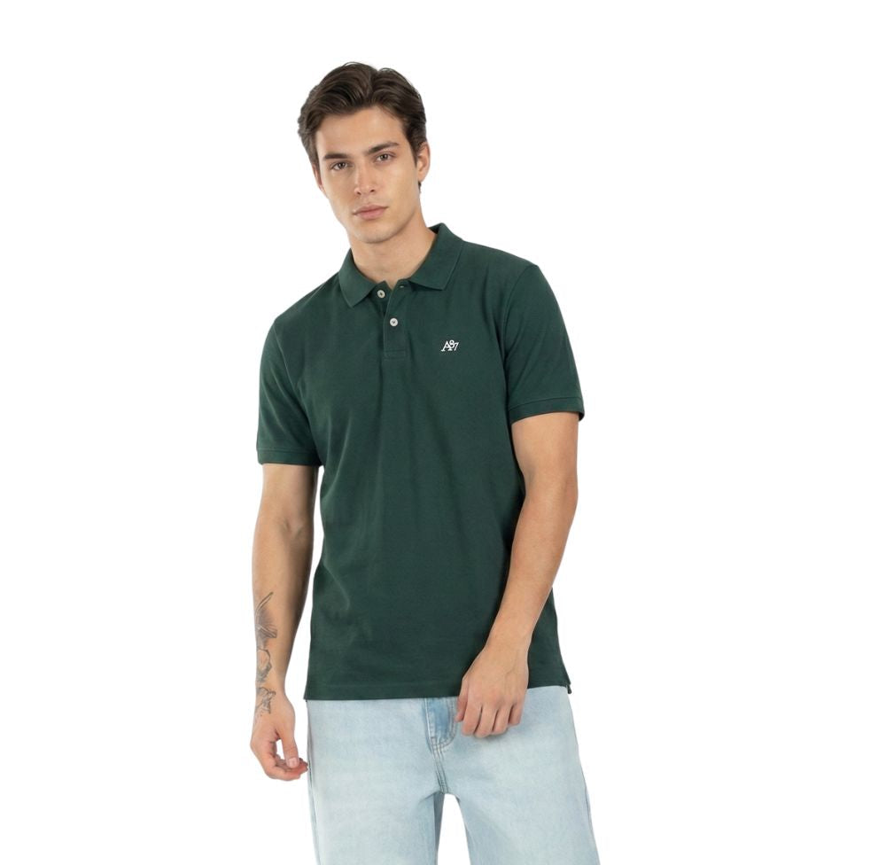 Polo Para Hombre Aero Guys Ss Solid Polo Green Gables 4777