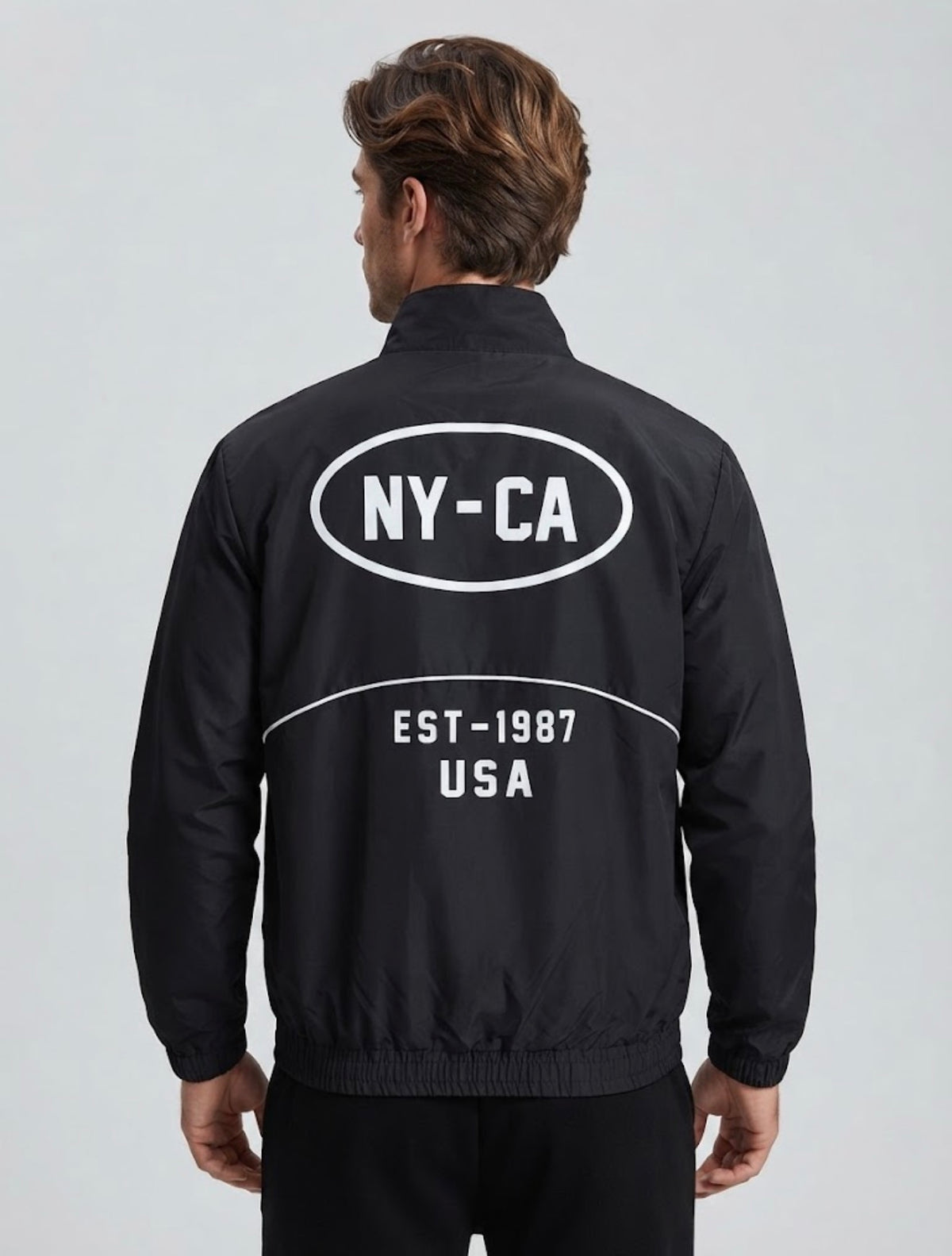 AERO GUYS TRACK JACKETS DARK BLACK