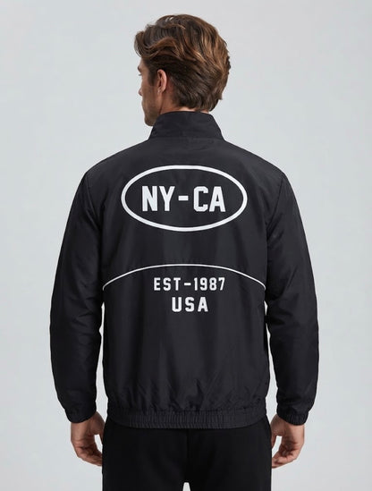 AERO GUYS TRACK JACKETS DARK BLACK