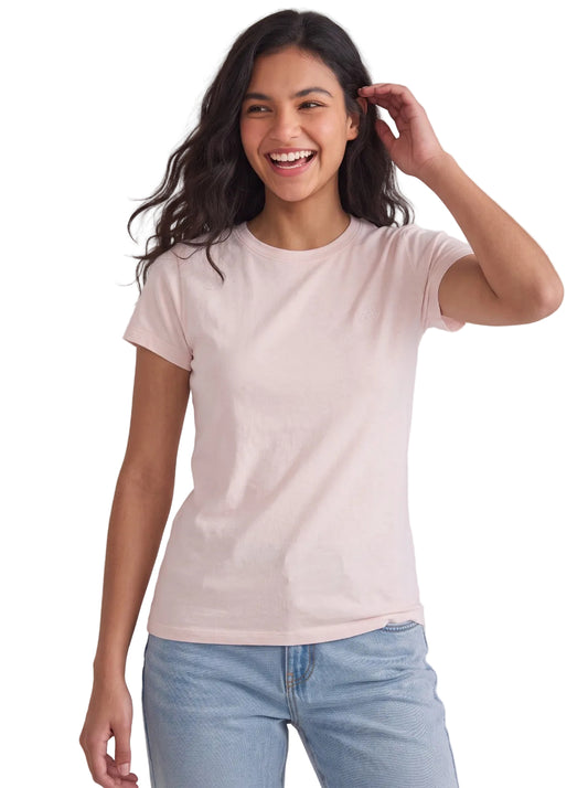 Camiseta Basica Para Mujer Aero Girls Solid Ss Primrose Pink  4204