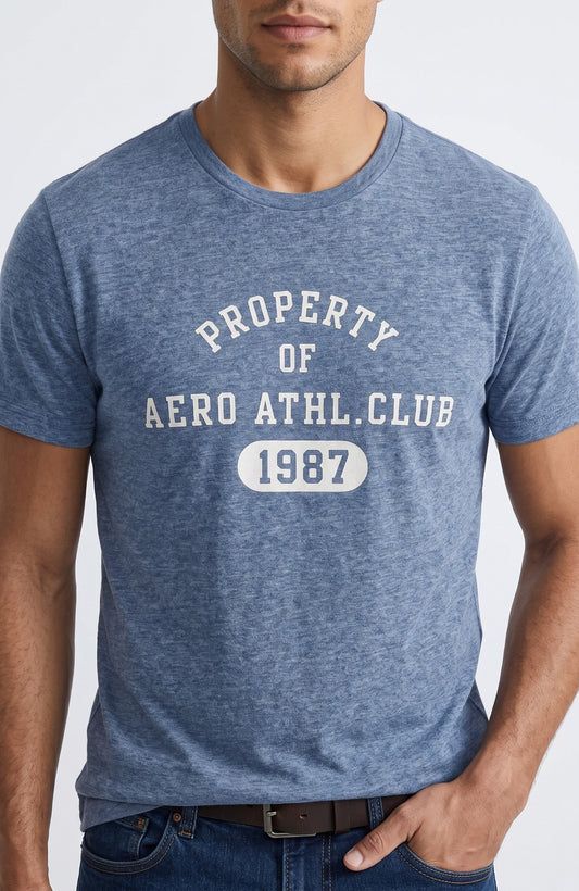 AERO LEVEL 1 GRAPHIC TEES FRENCH BLUE