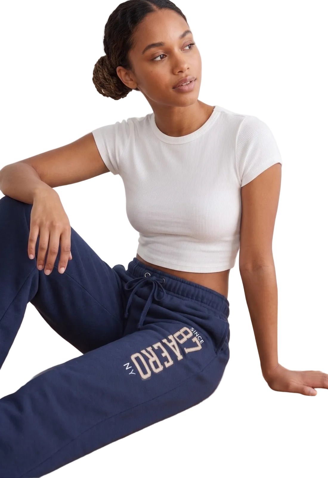 AERO GIRLS KNIT PANTS CADET NAVY
