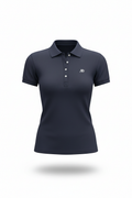 Polo Azul Oscuro Para Mujer Aeropostale Solid Polo Cadet Navy  4164