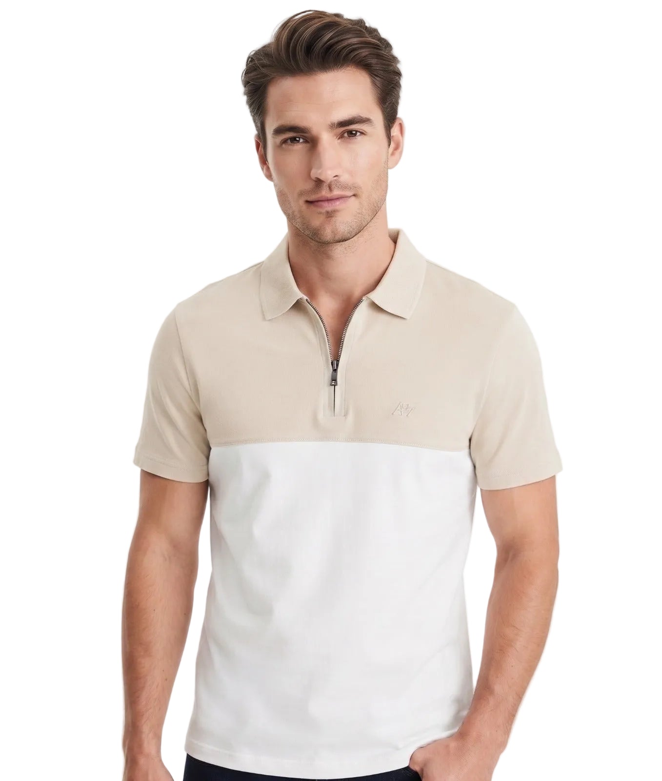 Polo Para Hombre Aero Guys SS Novelty Polo Turtledove 8784