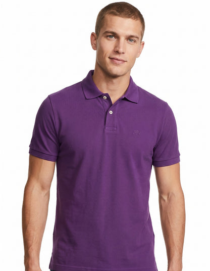 AERO GUYS SS SOLID POLO PARACHUTE PURPLE