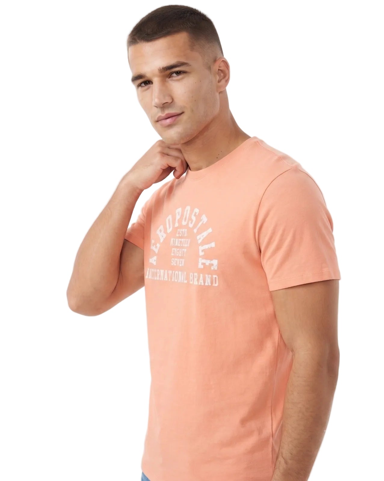 Camiseta Para Hombre Aero Level 1 Graphic Tees Mango Tango 4301