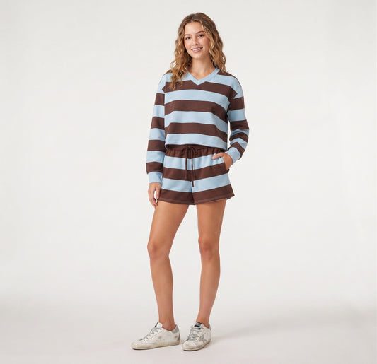 AERO GIRLS FLEECE CREW HOT CHOCOLATE