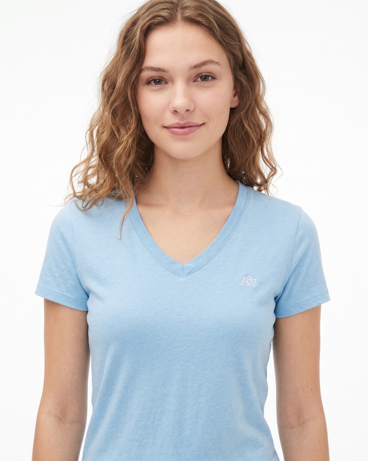 AERO GIRLS SOLID SS BABY BLUE