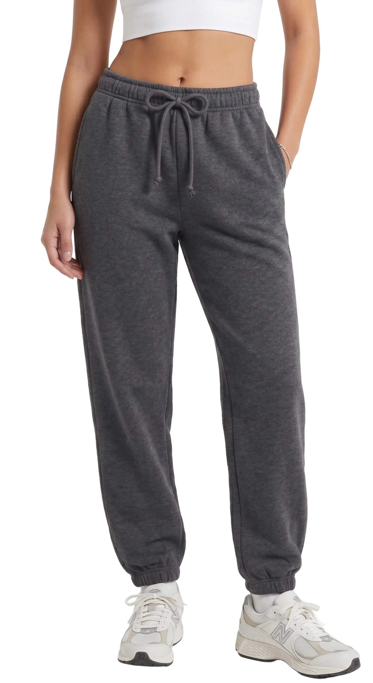 Sudadera Gris Para Mujer Aero Girls Knit Pants Charcoal Heather Grey  9448