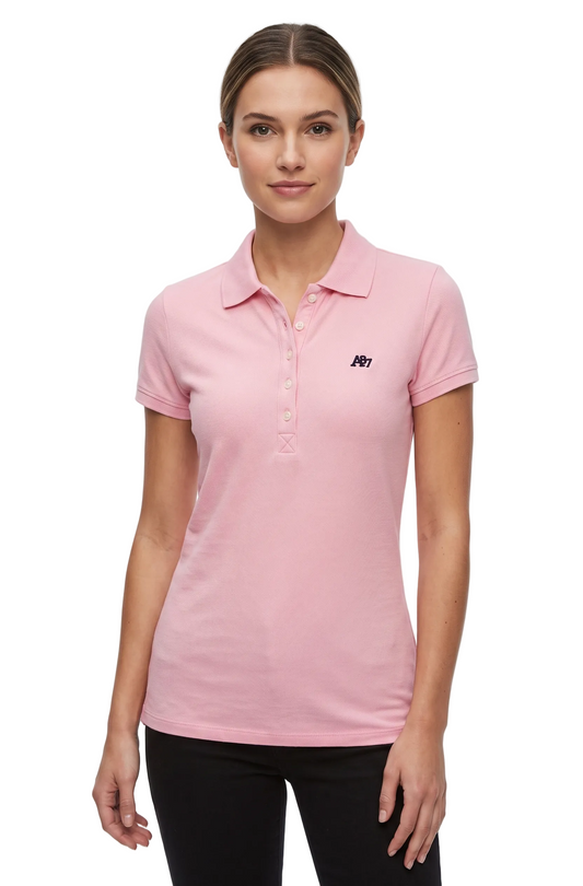 Polo Rosado Claro Para Mujer Aeropostale  Solid Polo Primrose Pink 4164